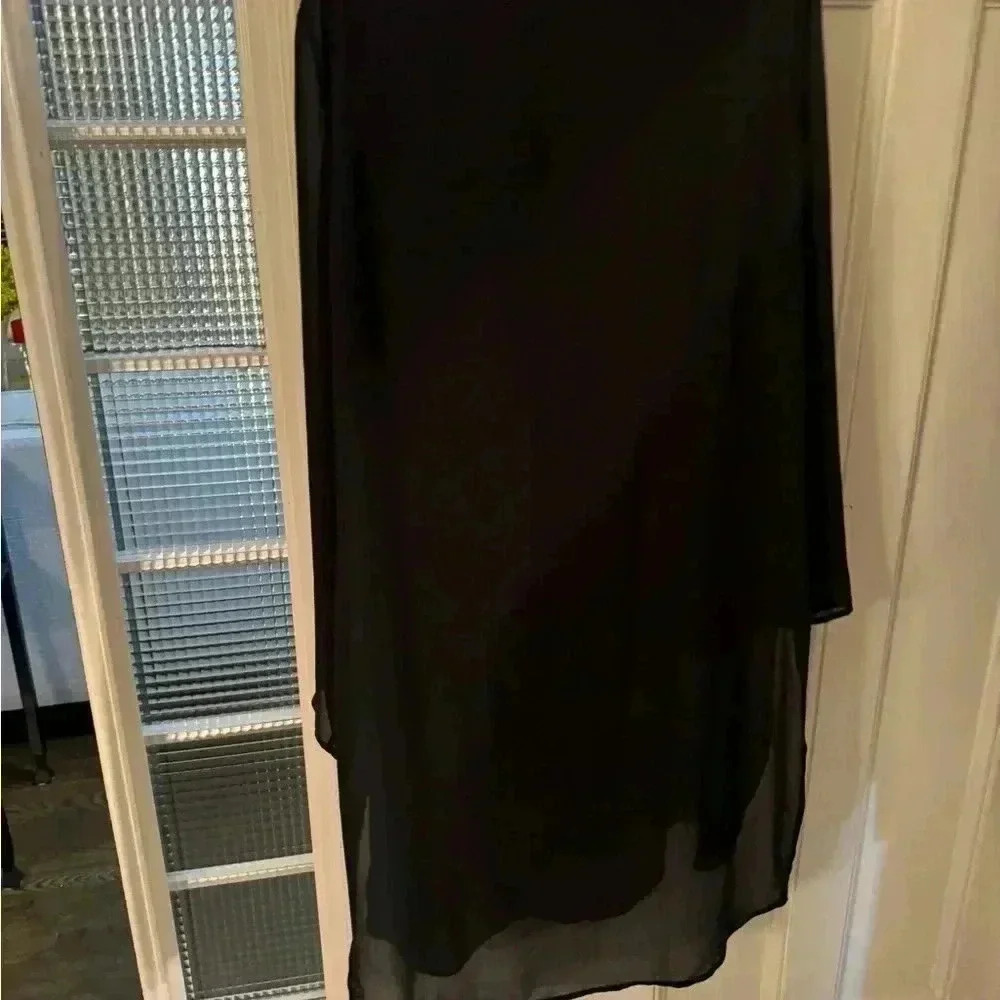 Soft Surroundings women’s black long sleeve dress size large - Picture 5 of 11